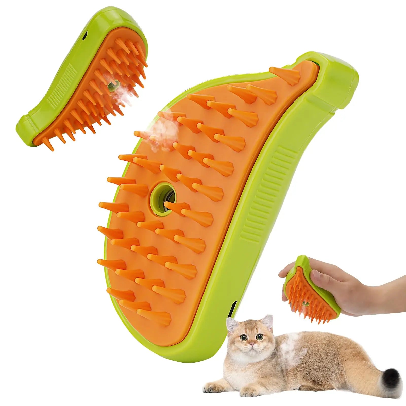 Steamy Cat Brush Ultimate Grooming Massage for Your Pet Live Simply Home